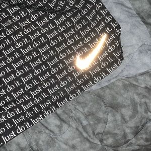 Nike just do it shorts black and white